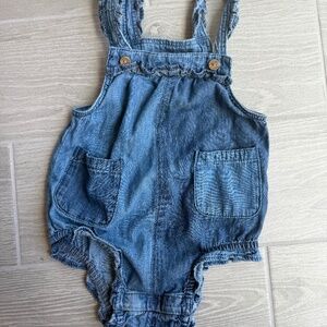 GAP 18-24 Months Baby Denim Shorty One-Piece
